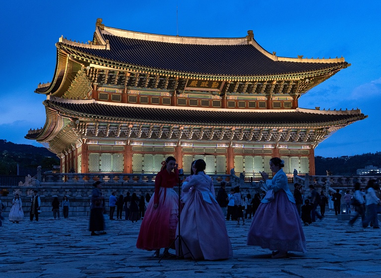 首尔景福宫夜间游览