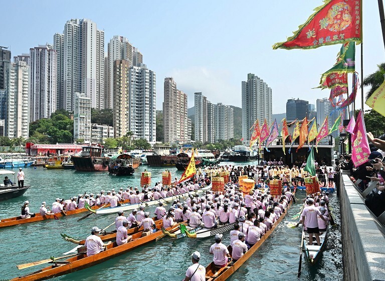 香港鸭脷洲庆祝洪圣诞