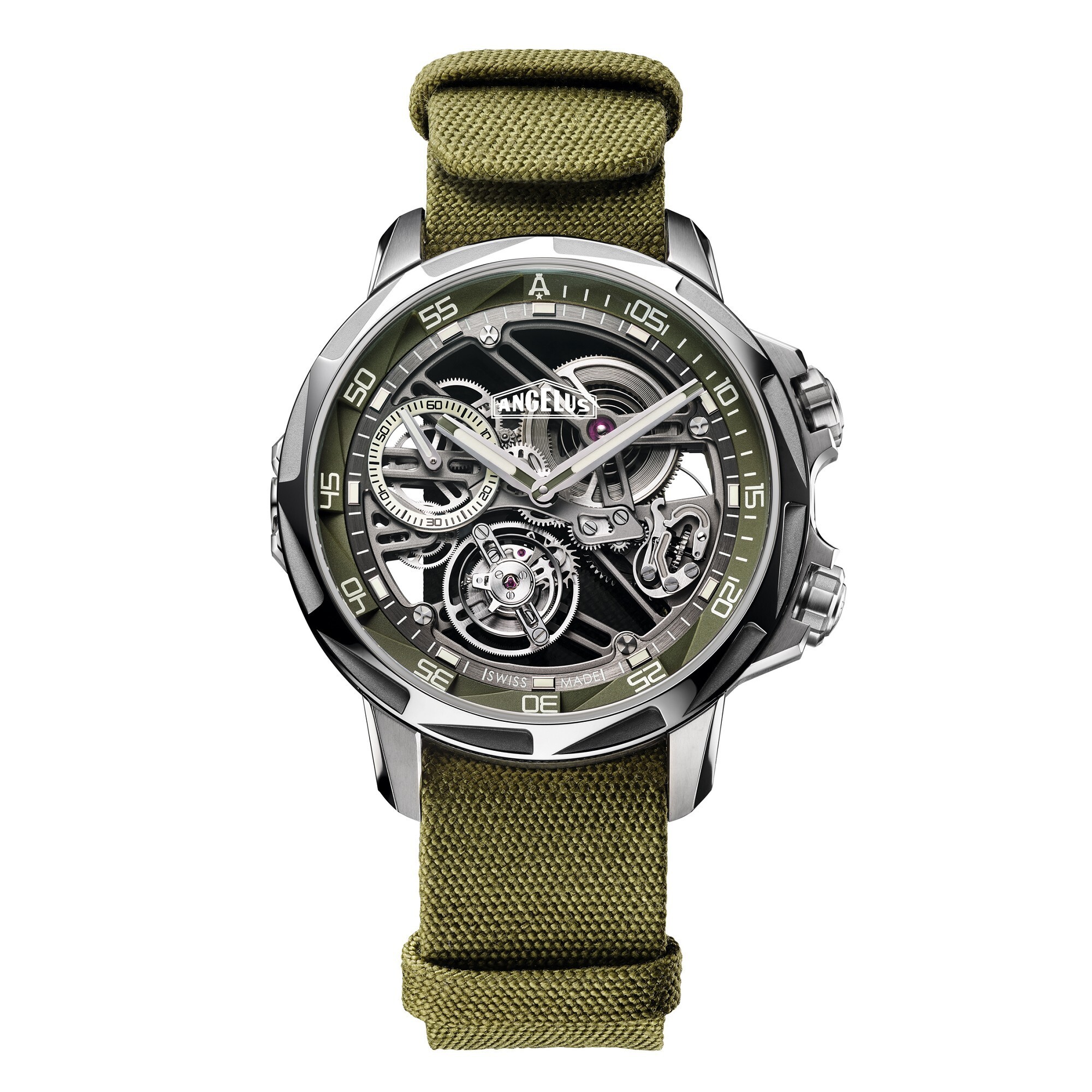 新表angelus推出u53tourbillondive镂空潜水陀飞轮腕表