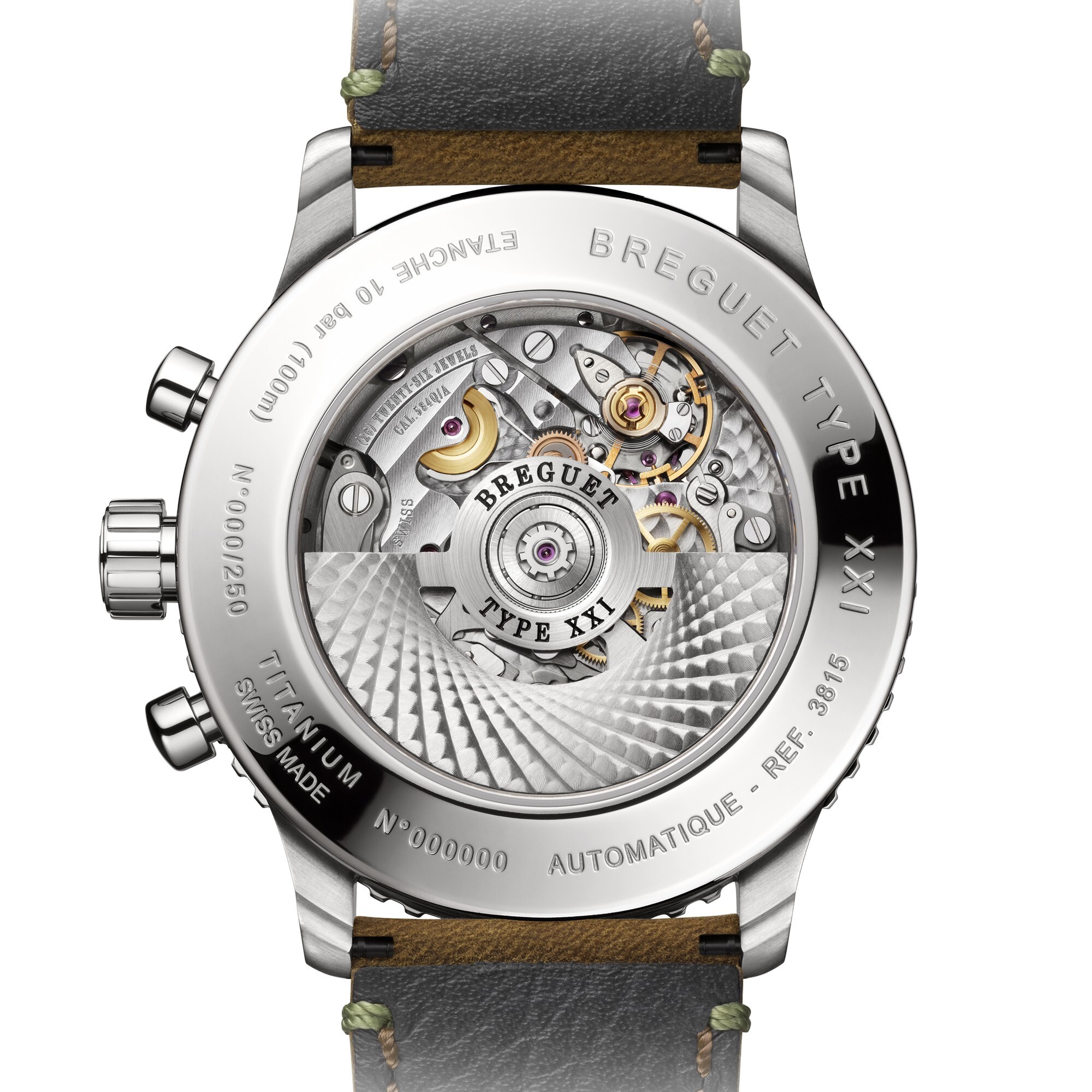 新表breguet推出typexxi3815limitededition钛金属表壳飞返计时飞行员