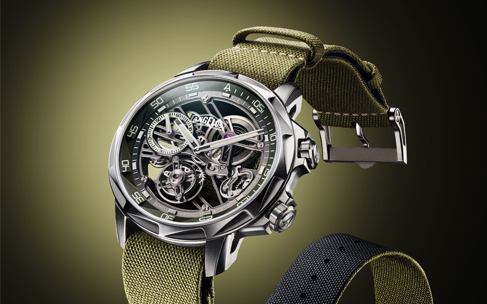 新表angelus推出u53tourbillondive镂空潜水陀飞轮腕表