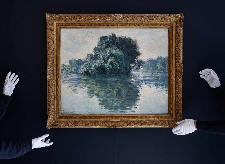私人收藏莫奈画作拍卖