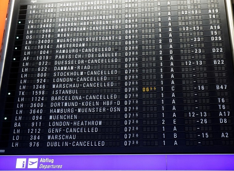 德国汉莎航空飞行员罢工