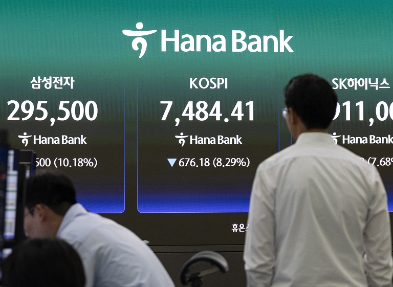 韩国股市暴跌熔断