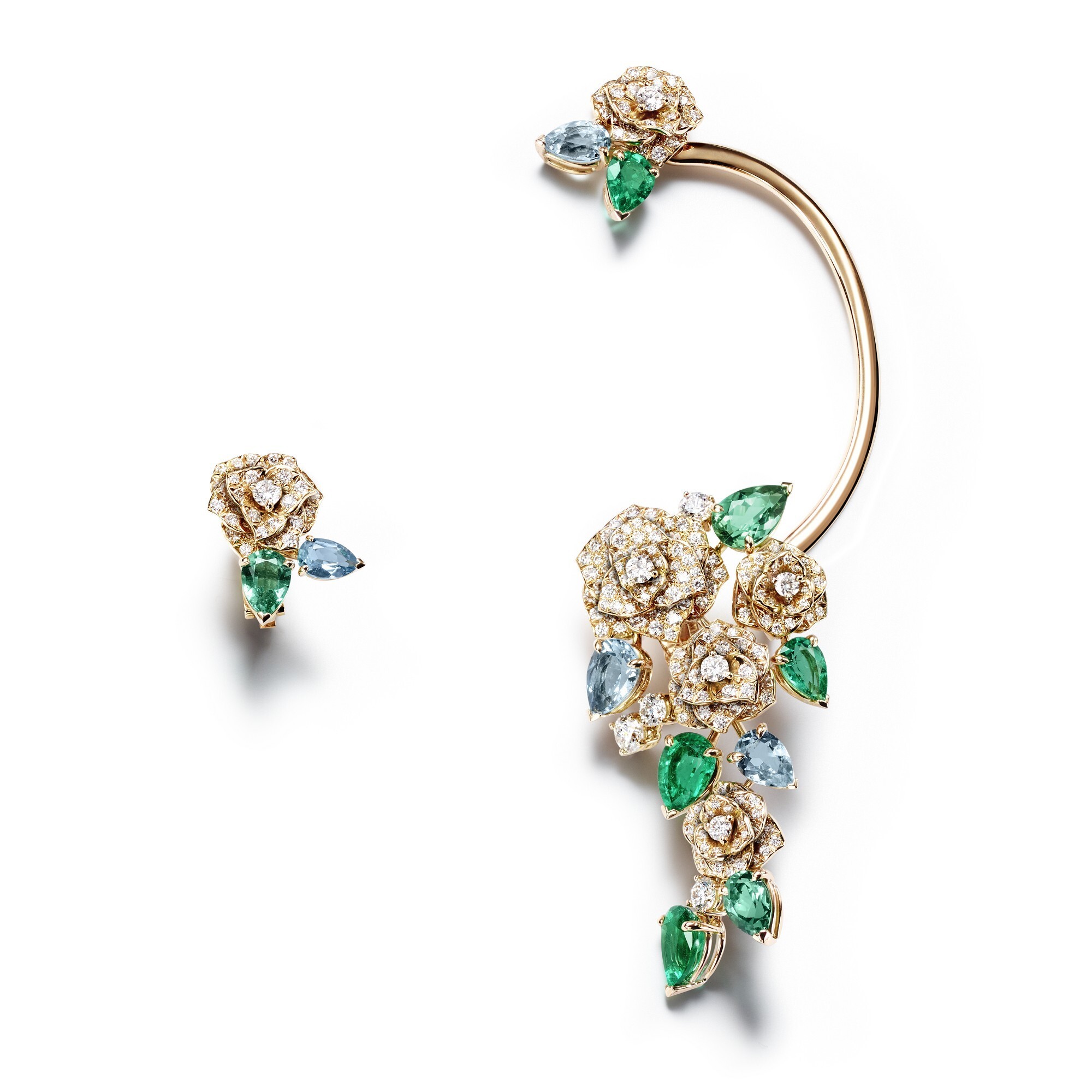 piaget 伯爵 mediterranean garden 玫瑰金耳坠