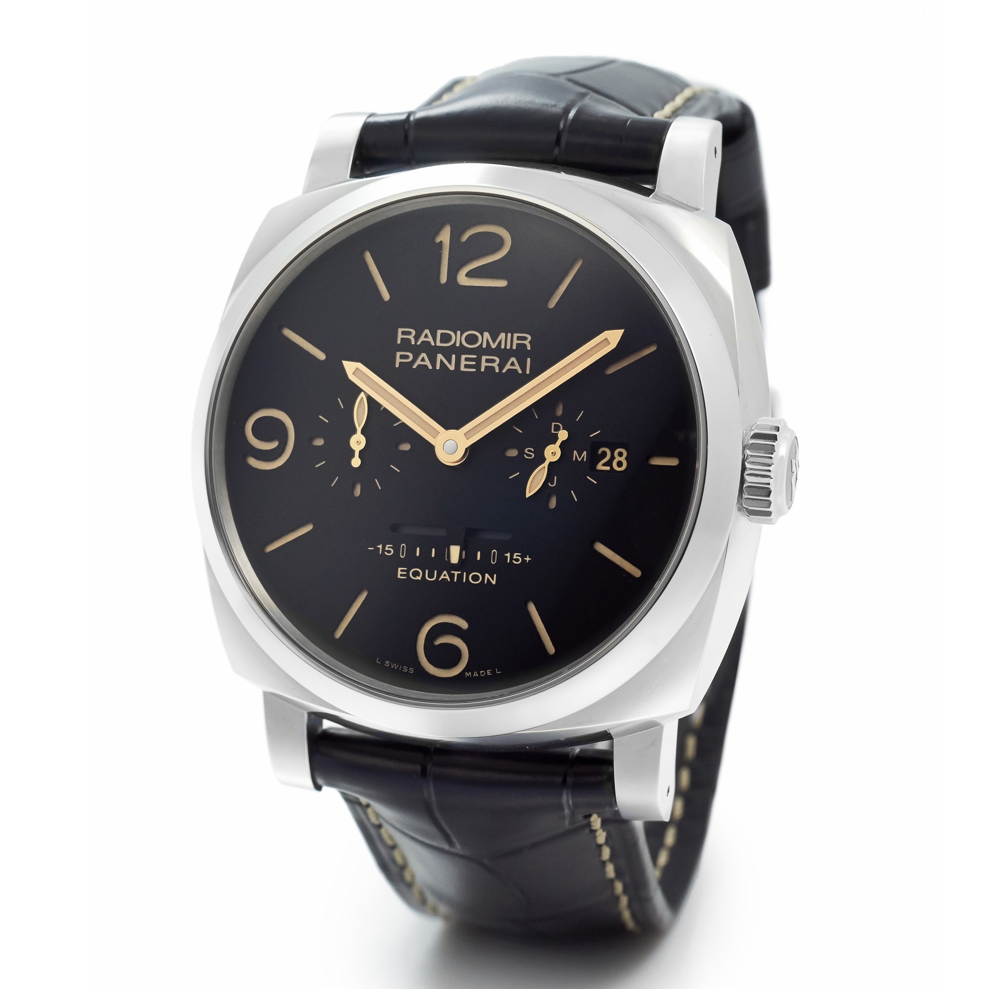 panerai 沛纳海 luminor 1950 时间等式8日动能腕表