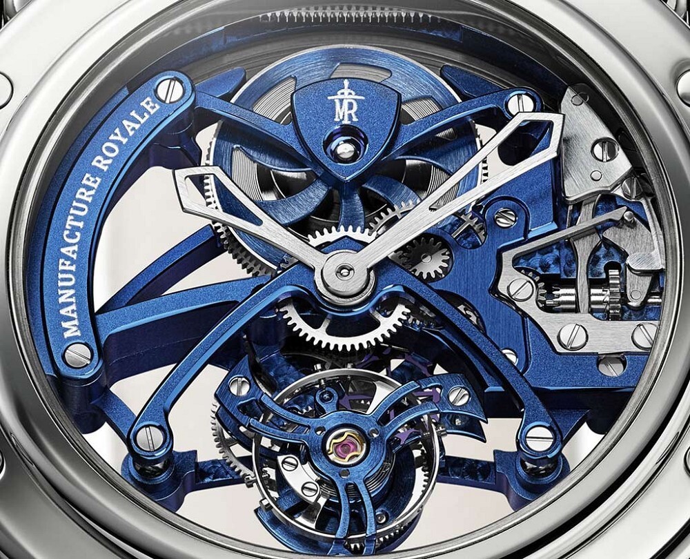 『新表』manufacture royale 推出钢壳蓝色版 androgyne royale 透视