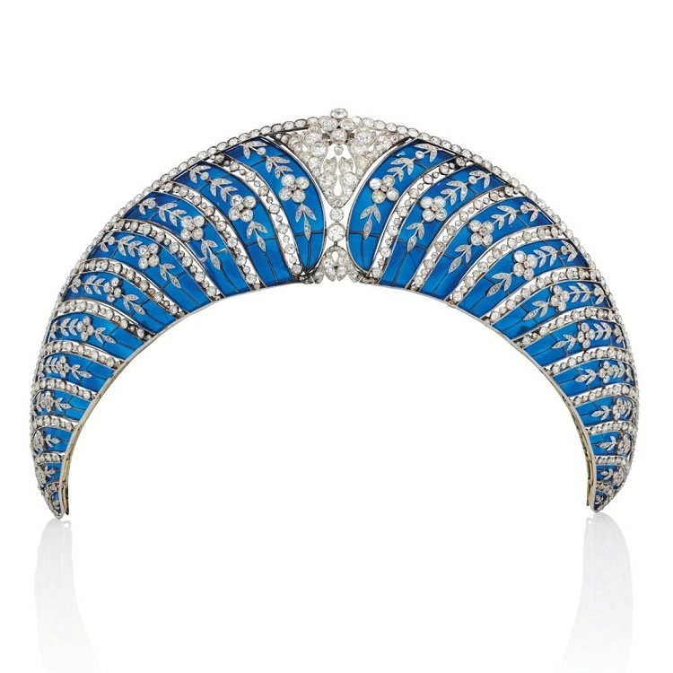 chaumet 尚美 westminster 镶钻珐琅王冠 | idaily j