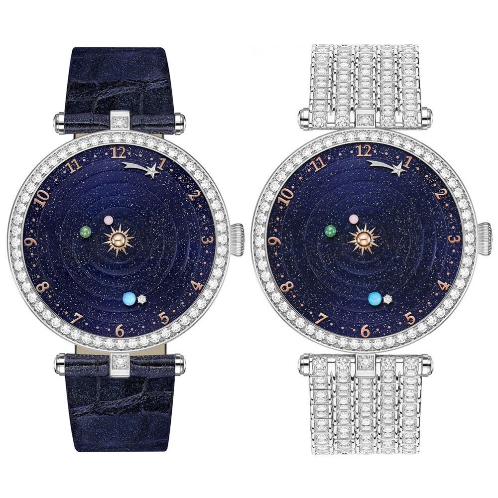 van cleef & arpels 推出 lady arpels planétarium 诗意星象腕表