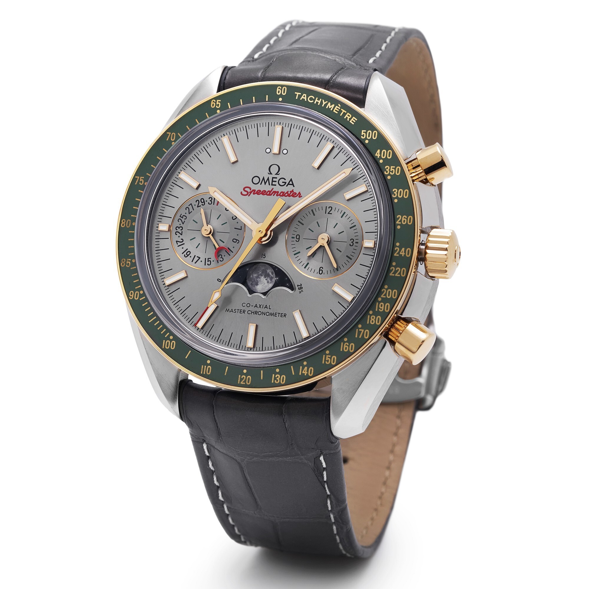 这款 「speedmaster 超霸系列月相至臻天文台表」秉