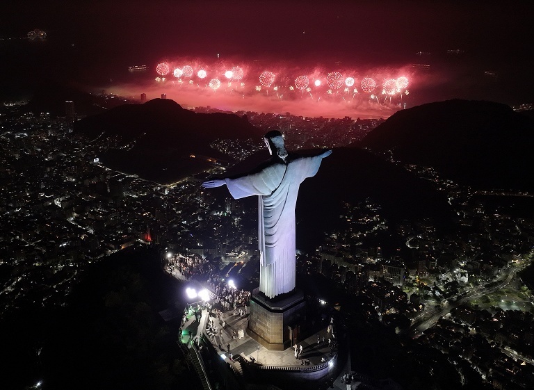 里约热内卢跨年烟花秀
