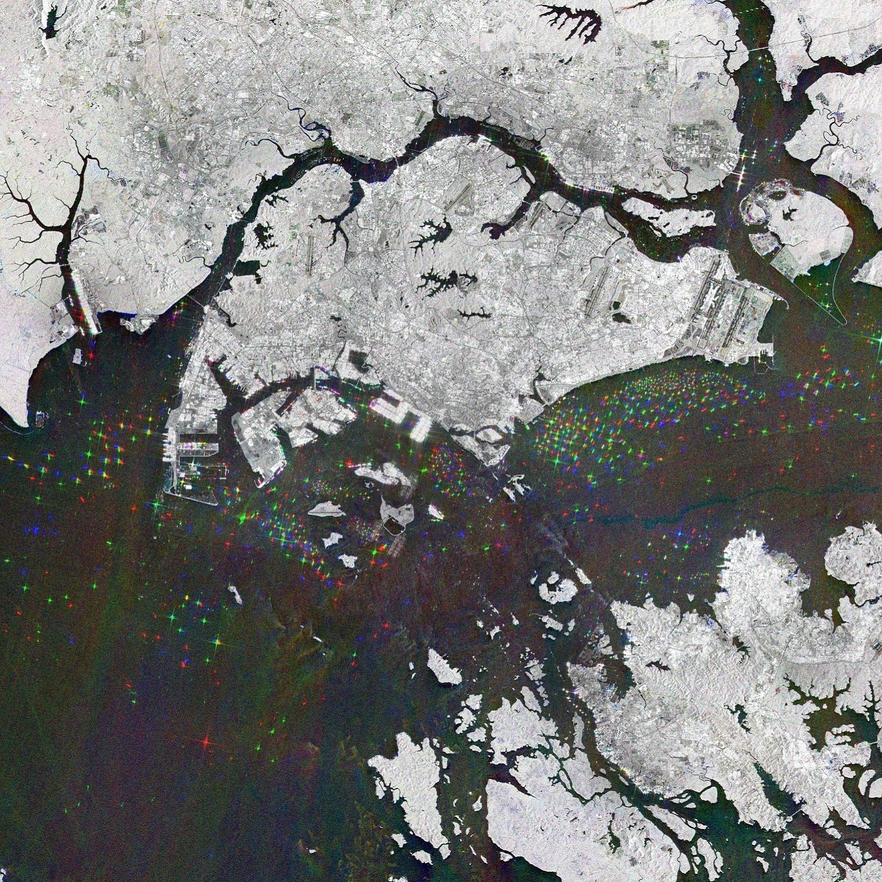 新加坡卫星俯瞰图- June 11, 2022 | iDaily 每日环球视野