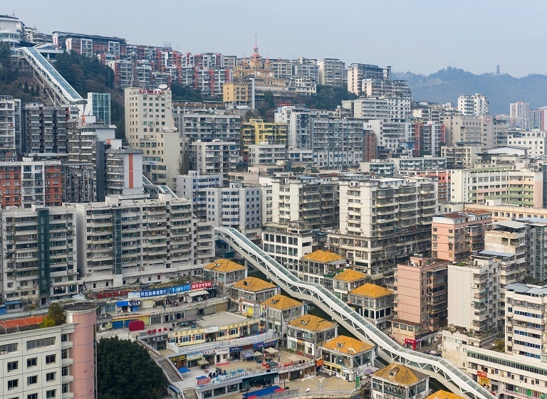 重庆巫山神女扶梯即将竣工