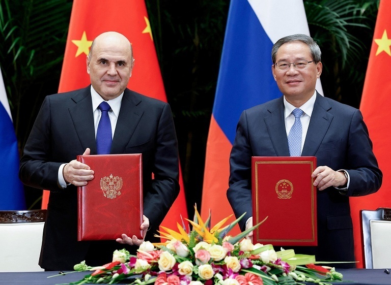 俄罗斯总理访问中国