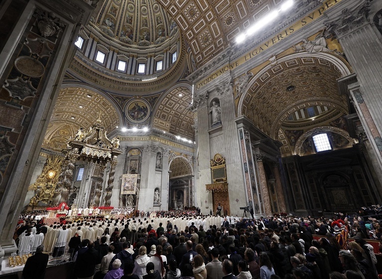 罗马教宗主持圣诞弥撒