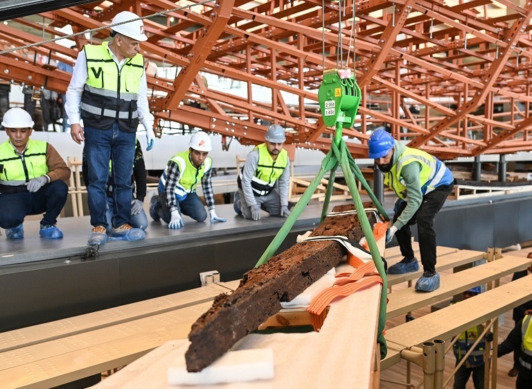 埃及胡夫太阳船公开修复