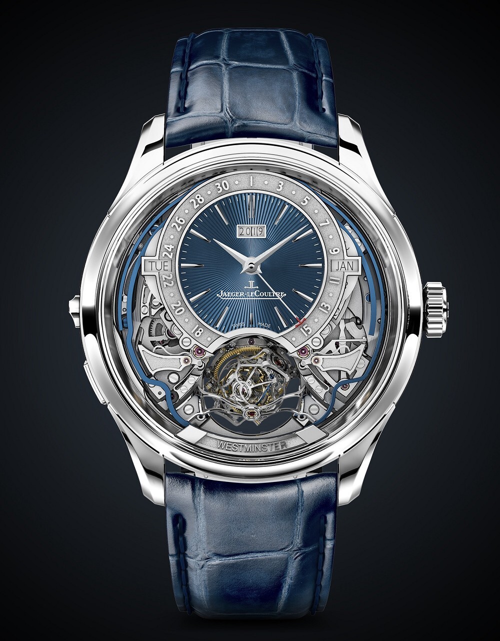 『sihh 2019』jaeger-lecoultre:球形陀飞轮西敏寺报时万年历,双圈