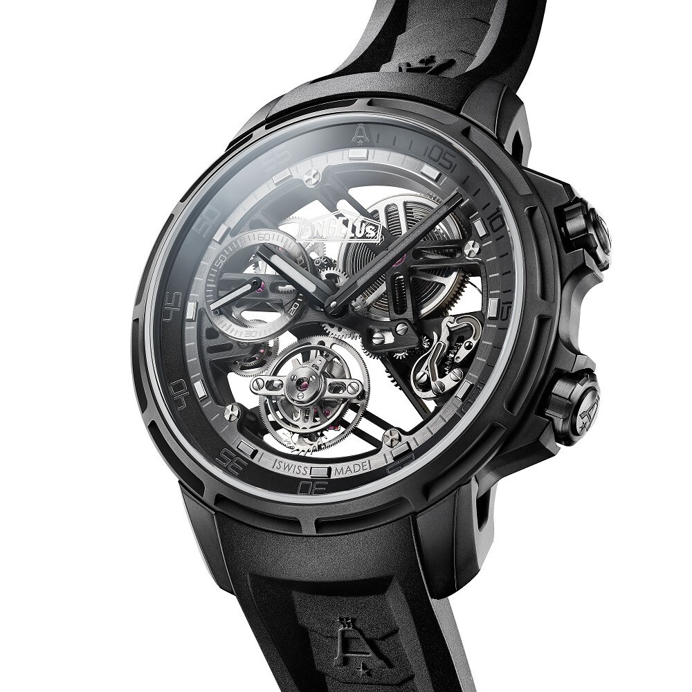 新表angelus推出u50divertourbillonblackedition黑色主题陀飞轮潜水