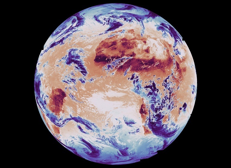 欧洲气象卫星观测地球