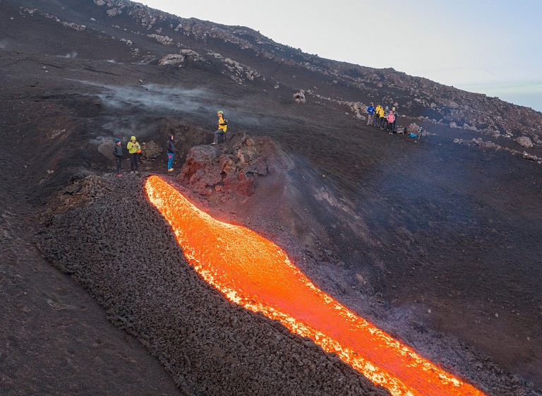 意大利埃特纳火山喷发