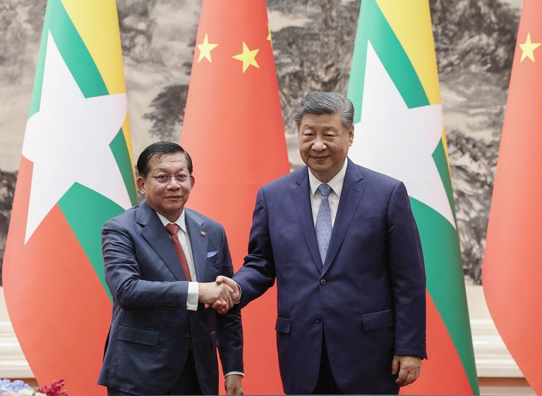 缅甸总统访问中国