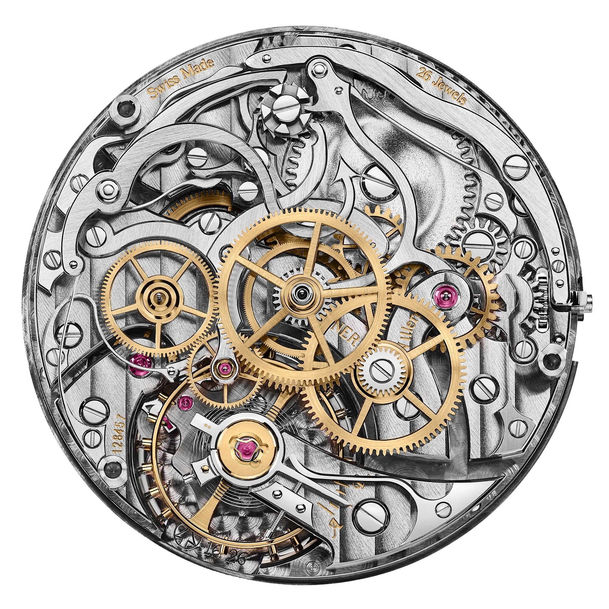 新品亮点:1858无氧表壳世界时计时码表,minerva 翻转机芯计时码表