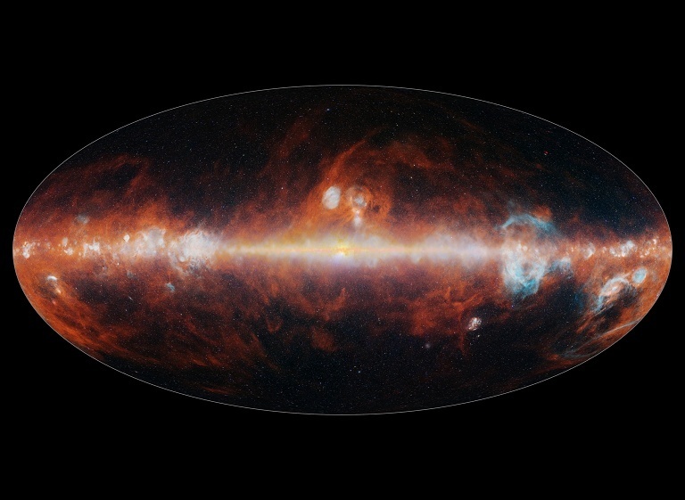 SPHEREx首张全天宇宙图