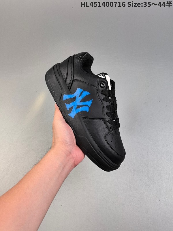 公司级✅MLB Chunky Liner PU ‘DIY定制’ 简约时尚 百搭 包裹性保暖防滑防水减震 低帮 板鞋