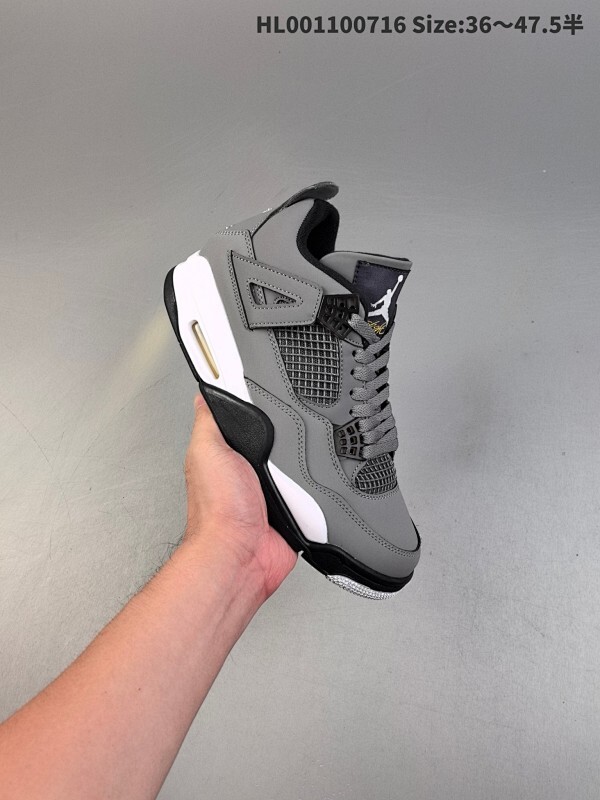 真标带半码 Air Jordan 4 Retro "Cool Grey" 酷灰 AJ4 乔丹4代 aj4 乔4 灰老鼠 狼灰 乔丹篮球鞋系列