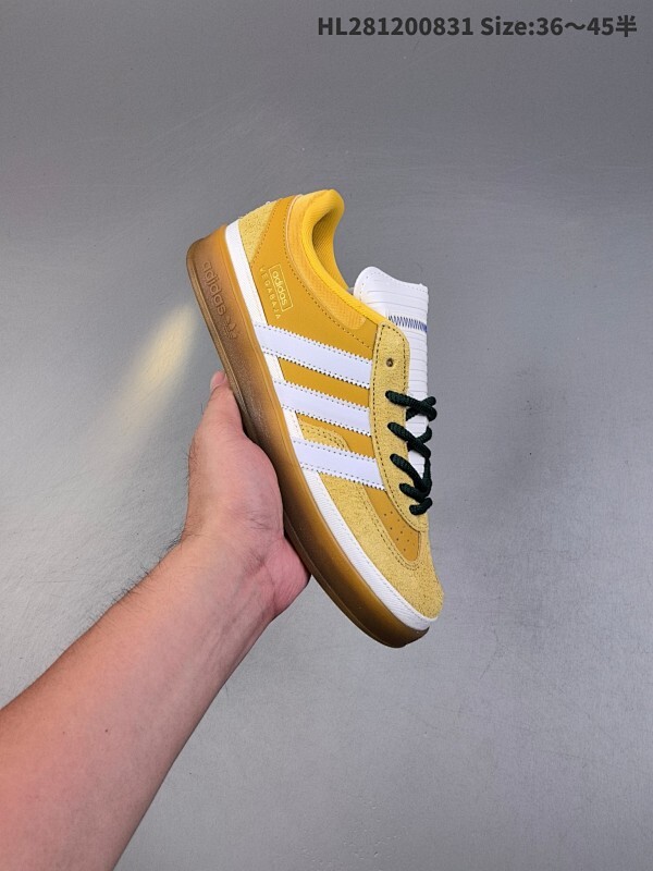 公司级✅Bad Bunny x Adidas Originals Gazelle INdoor 三叶草休闲防滑耐磨低帮板鞋 鞋头出色设计