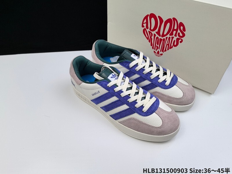 集合特价‼️  公司级✅Adidas Originals Gazelle indoor ‘DIY‘定制 系列 阿迪达斯 三叶草绅士德训足球风百搭低帮休闲运动板鞋