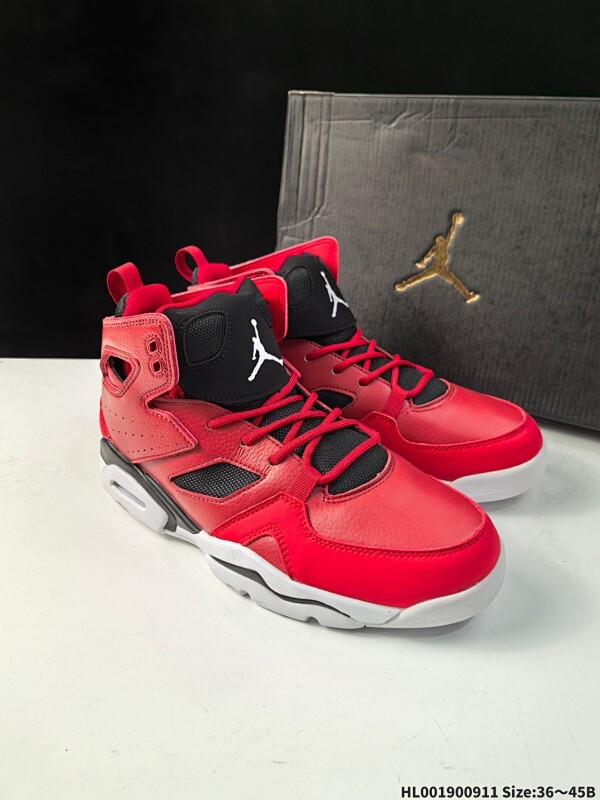 集合 真标带半码 Air Jordan Flight Club 91 High 高帮 黑红色 AJ6.5 乔丹6.5代 aj6.5 乔6.5 高邦 黑红色