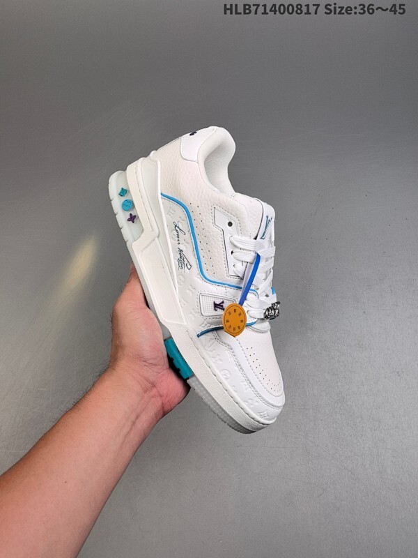 Louis Vuitton Trainer Sneaker Low 全新 LV 路易威登 休闲运动文化百搭板鞋 ！