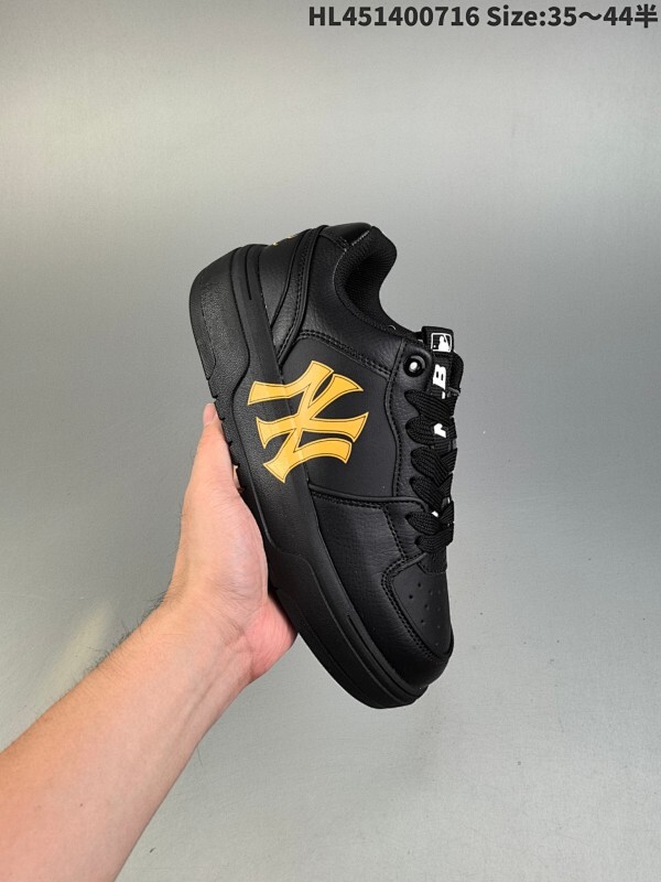 集合二  公司级✅MLB Chunky Liner PU ‘DIY定制’ 简约时尚 百搭 包裹性保暖防滑防水减震 低帮 板鞋