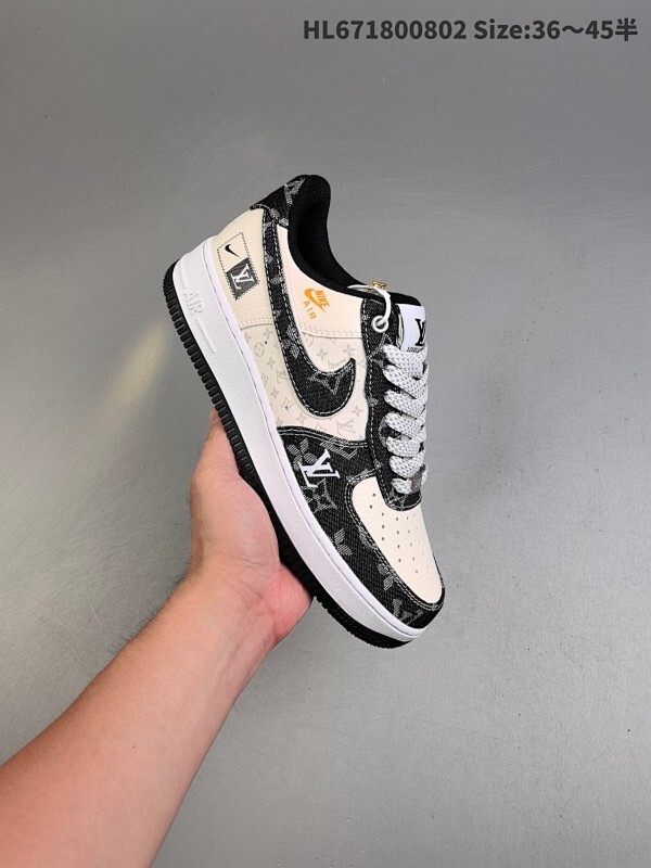 集合 公司级✅NIKE AIR FORCE 1‘07LV牛仔 原楦头原纸板 打造纯正低帮空军版型 专注外贸渠道 全掌内置蜂窝气垫