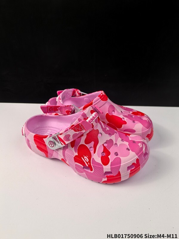 集合 卡洛驰x人袁联名 A BATHING APE X CROCS 迷彩印花 M4-M11