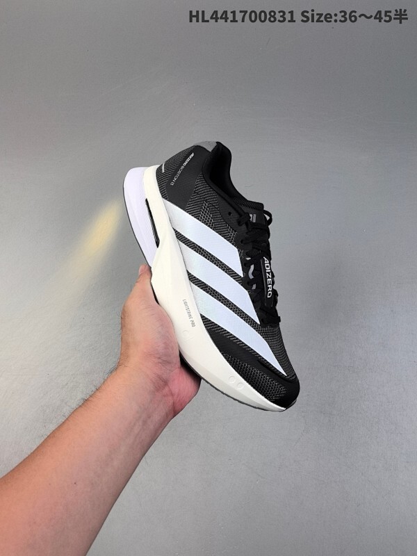 Adidas Adizero Boston 13 M 泡棉搭配全掌碳板 缓震透气跑步鞋 AdizeroBoston12跑鞋专为中长跑而设计