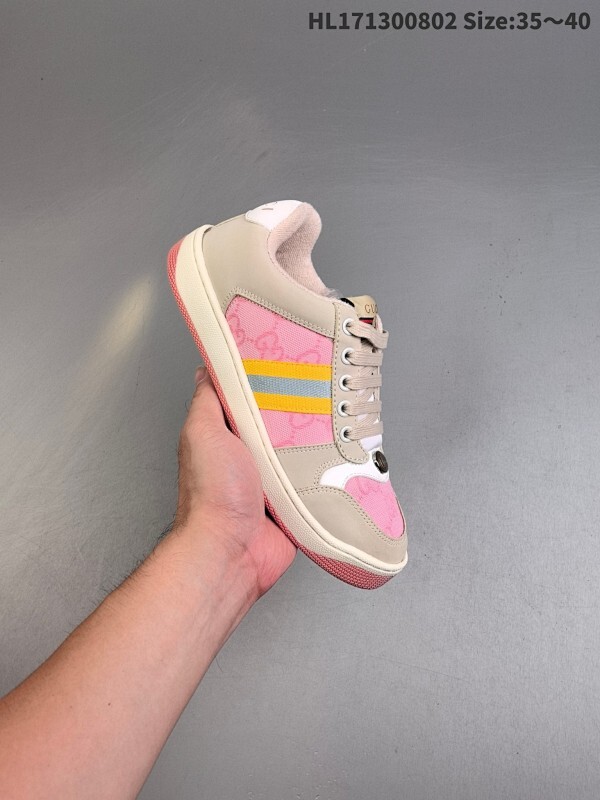 古驰 Gucci Distressed Screener sneaker 古驰小脏鞋系列 官方同步 经典原型复古百搭做旧小脏板鞋复古学院风 怀旧版