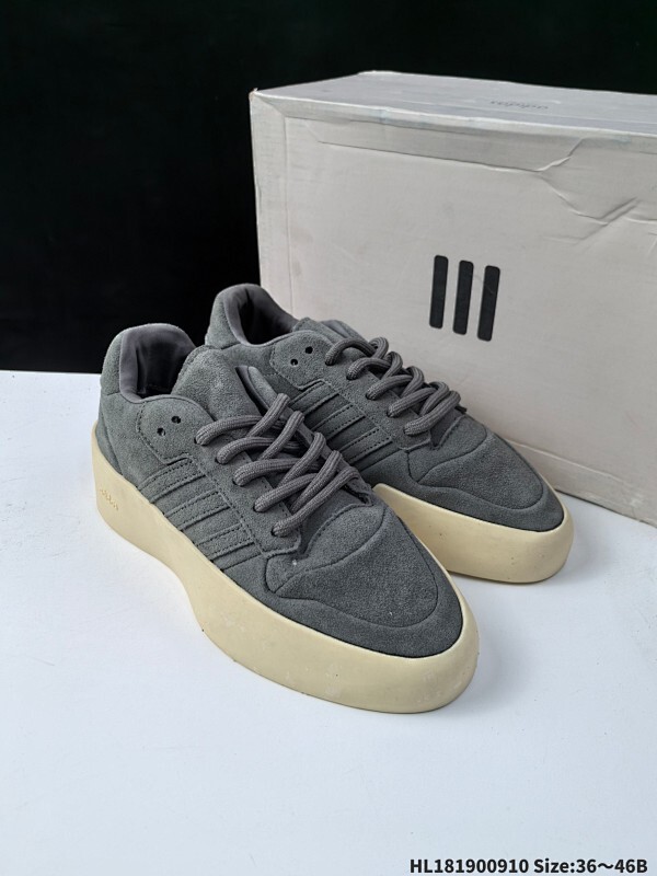 ✅Fear OF God Fog x Ad Athletics 86 Lo 重磅联名 原盒版本鞋身依旧是走Fear of God一贯的简约设计路线