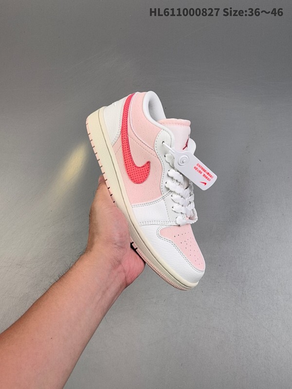 Air Jordan 1 Low "Strawberry Milkshake" 低帮 草莓奶昔 AJ1 乔丹1代 aj1 乔1 低邦 白粉红