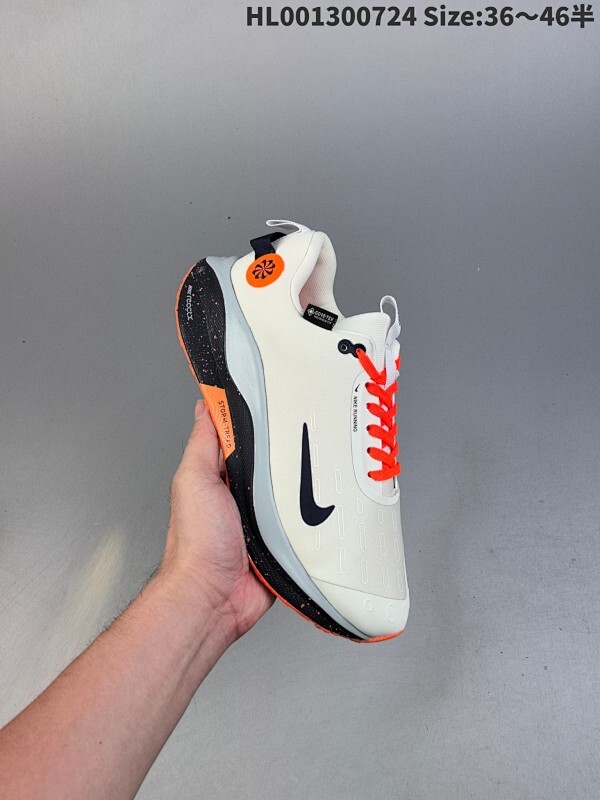 集合 真标带半码 Nike React Infnity Run Flyknit 4 Gore-Tex 耐克 低帮 白黄色 防水鞋缓震泡棉低邦休闲跑步鞋