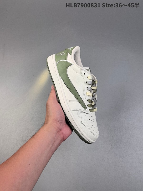 特价福利✅AJ1倒勾Travis Scott x Air Jordan 1 ” Reverse Mocha “ AJ1乔1 TS 闪电 联名倒钩 低帮文化篮球鞋