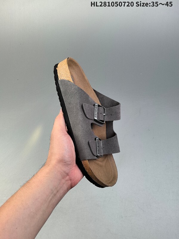 德国百年知名鞋履品牌·博肯Birkenstock  勃肯拖鞋系列凉拖鞋休闲沙滩凉鞋 BIRKENSTOCK勃肯德国进口男女款牛皮绒面革软底Arizona双扣拖鞋