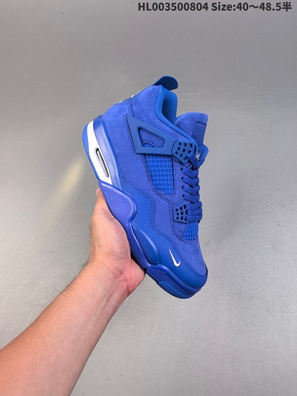 纯原版本 麂皮 Nigel Sylvester x Air Jordan 4 OG "Brick By Brick" BIKE 蓝砖 AJ4 乔丹4代 aj4 乔4 纽约蓝砖