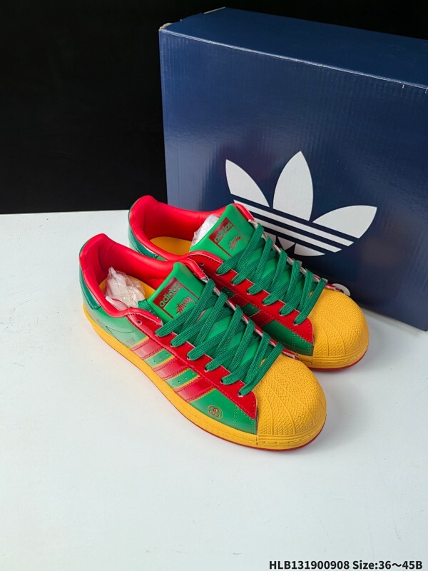 公司级✅Adidas Originals Superstar 阿迪达斯 三叶草 贝壳头’DIY’系列低帮经典百搭休闲运动板鞋