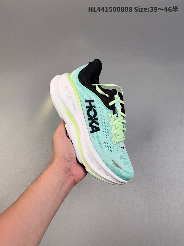 公司级✅HOKA ONE ONE Bondi 9 复古舒适防滑耐磨 低帮 山地户外跑步鞋