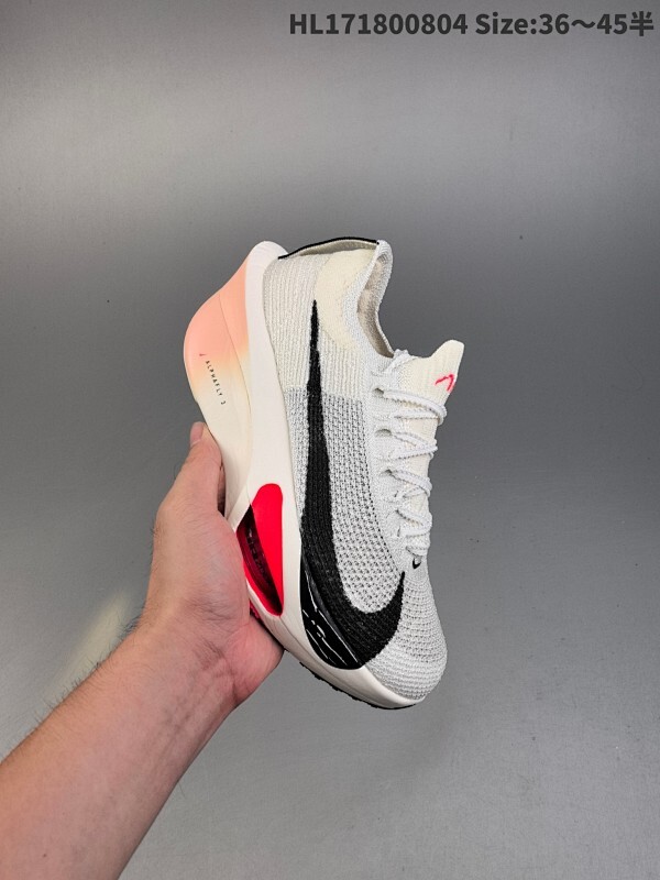 集合二 Nike/耐克 男女鞋真标半码制，原楦原纸版数据开发，采用全新Atomknit 3.0鞋面织物融合TPU丝半透明鞋面材质