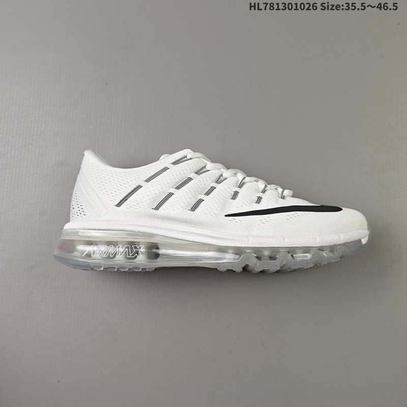 130 耐克/WMNS NIKE AIR MAX 2016 高端慢跑鞋，全掌可视化气垫中底，脚感舒适，全新的针织鞋面配合外露Flywire飞线设计更加贴合舒适，运动感更强，适合轻度运动或者日常穿着0H