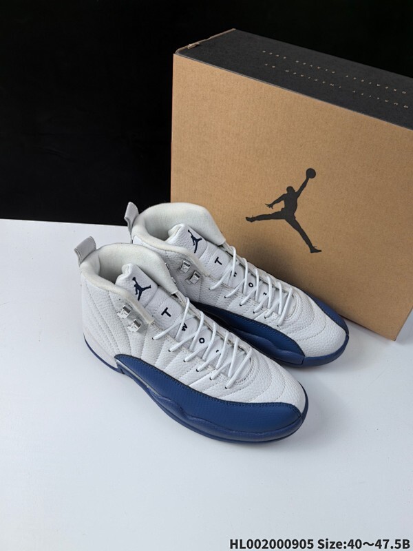 Air Jordan 12 Retro "French Blue" 高帮 复刻法国蓝 AJ12 乔丹12代 aj12 乔12 高邦 复刻白蓝 乔丹篮球鞋系列