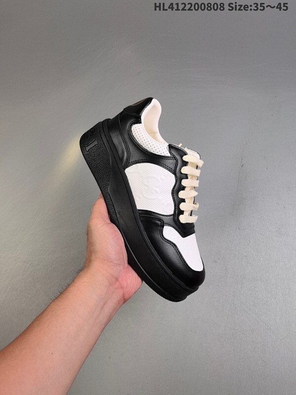 高端零售海淘商家混卖版本 东莞纯原品质 Gucci Screener GG High-Top Sneaker古驰饼干鞋 运动休闲鞋系列